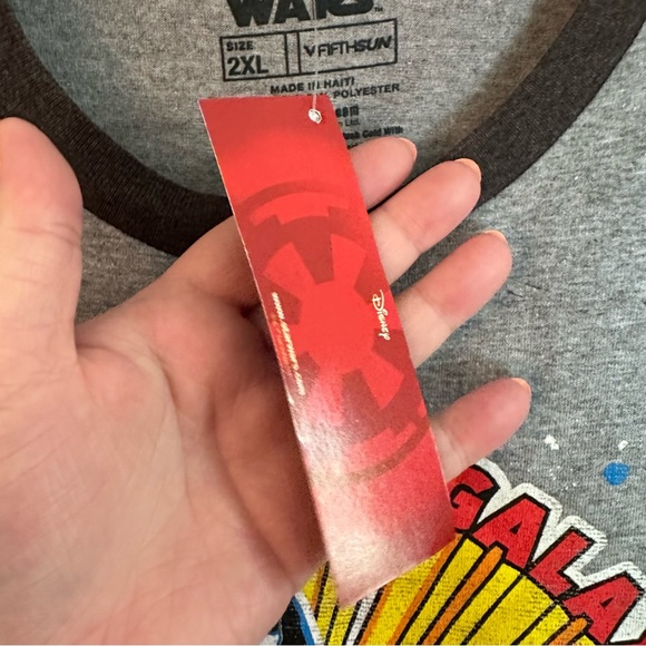 Star Wars Disney NWT Darth Vader Graphic Ringer T-Shirt Size 2XL - Picture 6 of 8